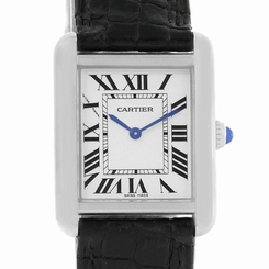 Cartier Tank Solo Ladies Stainless Steel Quartz Watch W1018255 7612456272639