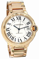 Cartier Ballon Bleu 42mm 18k Rosegold Automatic Men's Watch W69006Z2 New Orig 7612456339851