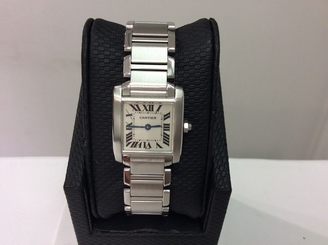 CARTIER Ref. 2300 Ladies Tank Francaise S/Steel 20mm Quartz Watch! SUPERB ITEM!!