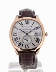 Cartier Drive Silver Dial 18KT Rosegold Automatic Men's Watch WGNM0003 New Orig