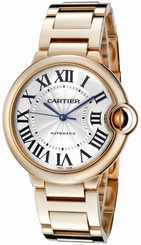 Cartier W69004Z2 Ballon Bleu 36mm Automatic Unisex 18k Rose Gold Watch New Orig 7612456339936