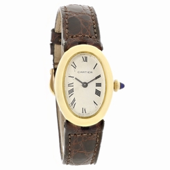 Cartier Baignoire Series Ladies 18K Yellow Gold Swiss Manual Wind Watch 7743-1