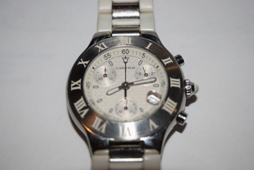 Men's Must 21 Cartier Chronoscaph Stainless Steel 2424