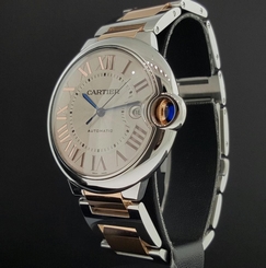 Cartier Ballon Bleu W6920095 Steel & 18k Pink Gold 42mm Large New Style Nice 7613268402818