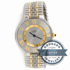 Cartier Must de Cartier W10072F4 Quartz 31mm Steel Yellow Gold Bracelet Watch