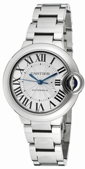 Cartier W6920071 Ballon Bleu Automatic 33mm Silver Dial Women SS Watch New Orig 845960039222