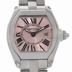 Cartier Roadster Ladies Pink Dial Watch W62017V3