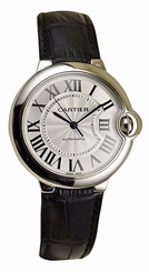 Cartier Ballon Bleu XL 18k Gold Men Leather Automatic Watch W6920055 New In Box 7612456683473