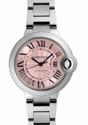 Cartier Ballon Bleu 33mm Steel Women's Watch W6920100