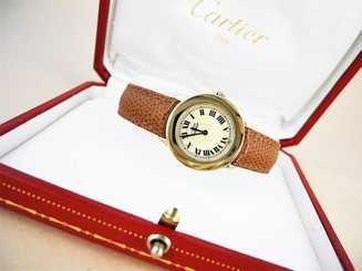 CARTIER 18K GOLD Cartier Paris Swiss Vermeil Cartier Watch NICE