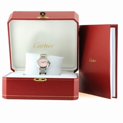 Cartier Ballon Bleu Pink 28 mm Dial Stainless Steel Ladies Watch  7613268382547