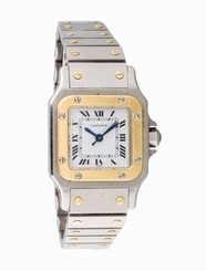 Cartier Santos Galbee - Stainless & 18k Yellow Gold - 2823 - W20099C4 7612456303265