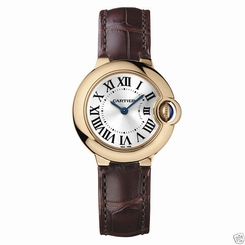 Cartier Ballon Bleu 28mm w6900256 18kt Rose Gold Quartz NEW Retail: $8,550 7612456382000