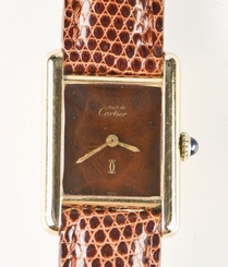 Must de Cartier Ladies Vermeil Mechanical Hand-Winding Watch Square Dial Gift!