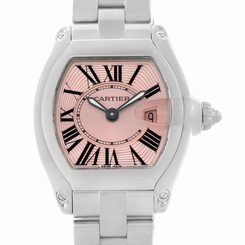 Cartier Roadster Ladies Pink Dial Watch Quartz W62017V3 722631038923