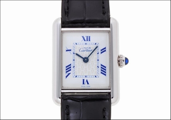 Pre-Owned CARTIER Must Tank W1014054 White Dial 2000s Ladies Quartz, MD