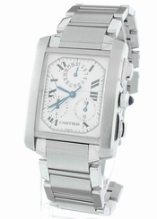 MINT Cartier Tank Francaise Chronoreflex quartz chronograph 2303 Watch