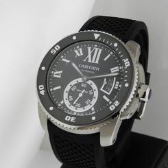 CARTIER Calibre de Cartier Diver W7100056 Stainless Steel NEW ! ! Ret: $7,900 7613268360798