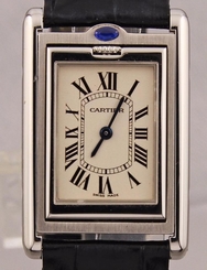 Vintage Cartier Basculante Rectangular Mens Luxury Dress Quartz Watch DR16