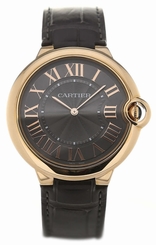Cartier Ballon Bleu XFlat Gray Dial Leather Auto Men's Watch W6920089 New In Box 7613268337691
