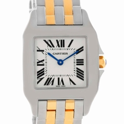 Cartier Santos Demoiselle Steel 18K Yellow Gold Midsize Watch W25067Z6 845960022170