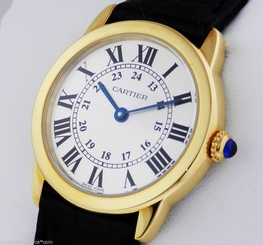 Cartier Ronde Solo Quartz White Dial 18kt Yellow Gold w6700355 Ret: $5,000 7612456339974