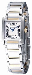Cartier W51007Q4 Tank Francaise Women's 18k Gold & Steel Dress Watch New Orig 7612456002205