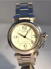 W106-Cartier Pasha De Cartier 2324 Unisex Automatic Stainless Steel Watch 35mm