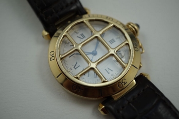 CARTIER PASHA WITH GRILL REF.1021 ORIGINAL DATES 1990'S NICE WATCH BUY NOW!!