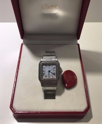 Cartier Santos Stainless Steel Automatic Box Papers Gents