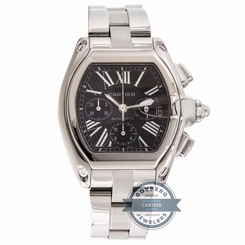 Cartier Roadster Chronograph W62020X6 Auto Steel Mens Bracelet Watch W62020X6 7612456262487