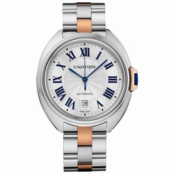 Cle De Cartier Automatic 31mm Midsize W2CL0004 Brand NEW Two Tone Ret: $8,000