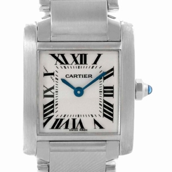 Cartier Tank Francaise Ladies Silver Dial Quartz Watch W51008Q3 7612456002212