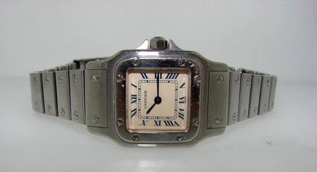 CARTIER VINTAGE WATCH WATER RESISTANT STAINLESS STEEL ORIGINAL AUTHENTIC