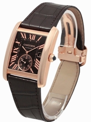 Cartier W5330002 Tank MC Chocolate Dial Auto Men's 18K RoseGold Watch New In Box 7613268268780