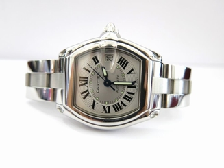 AUTHENTIC Cartier Roadster Stainless Steel Watch 2510 Box & Papers