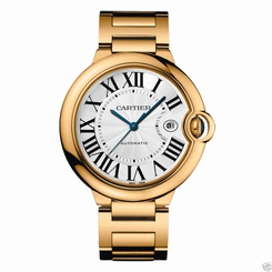 Cartier Ballon Bleu 42mm W69005Z2 18kt Yellow Gold Bracelet NEW Ret: $34,200