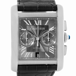 Cartier Tank MC Automatic Grey Dial Mens Watch W5330008 7613268367346