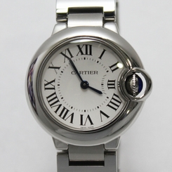 Authentic Cartier Ballon Bleu SM Ladies Watch Stainless Steal W69010Z4 549 7612456341434