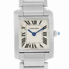 Cartier Tank Francaise Small Women's Silver Dial Watch W51008Q3 7612456002212