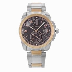 Cartier De Calibre W7100050 18K Rose Gold & Steel Automatic Men's Watch 7612456785993