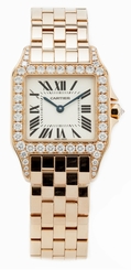 Cartier Demoiselle Diamond 18KY Gold Silver Dial Unisex Watch WF9002Y7 New Orig 616320697600