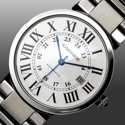 Pre-Owned CARTIER Ronde Solo Automatic Stainless Steel Men's Watch W6701011, MD 7612456835544