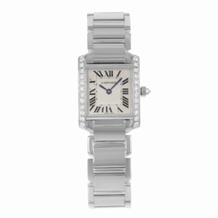 Cartier Tank Francaise WE1002S3 18K White Gold Quartz Ladies Watch 7612456137822