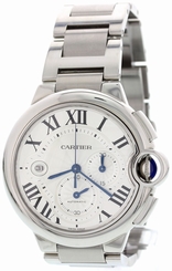 Men's Cartier Ballon Bleu Chronograph Stainless Steel Watch 3109