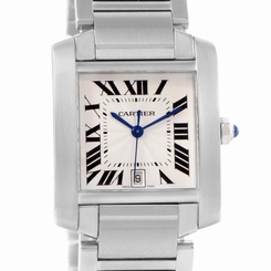 Cartier Tank Francaise Automatic Silver Dial Large Watch W51002Q3 7612456002229