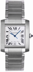 Cartier Tank Francaise Automatic Men's Stainless Steel Watch W51002Q3 7612456002229