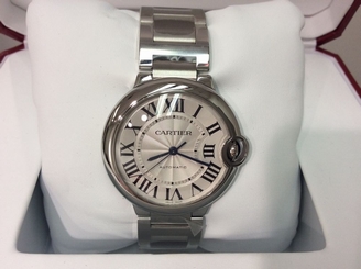 NEW 2016 CARTIER Ref. W6920046 BALLON BLEU 36mm S/Steel Midsize 3284 Automatic! 7612456620874