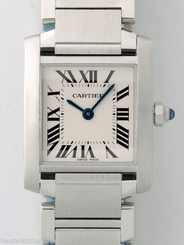 CARTIER Tank Francaise Steel Silver LADIES W51008Q3 B&P New Retail: $ 4,250 7612456002212