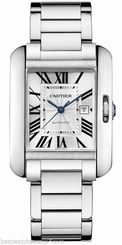 CARTIER Tank Anglaise MEDIUM 18kt White Gold AUTHENTIC w5310024 Ret: $36,100